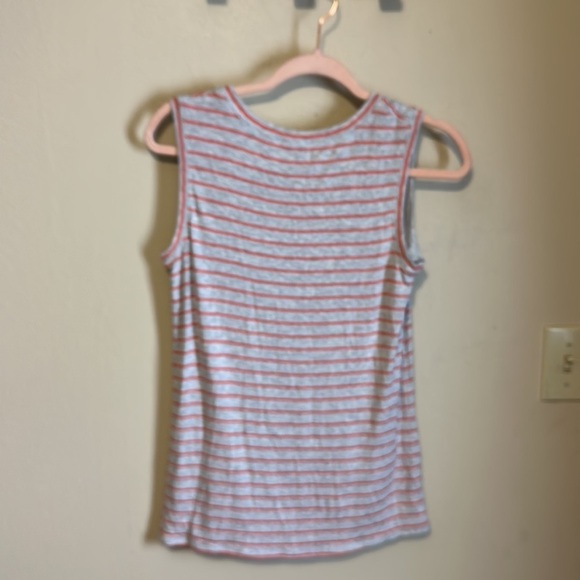CAbi Tangerine striped‎ peplum tank #5331, size XS - Picture 5 of 7